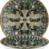 6x Pastateller Geschirr Tief 23cm 100cl Braun Schwarz Bonna Mesopotamia Mosaic Black Bloom