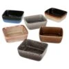 6er Set Snack- & Dip-Schale Eckig 10,5x8,4cm Earth - 24301896