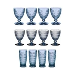 Villeroy & Boch Boston Coloured Wein- & Longdrinkgläser 12er Set Blau