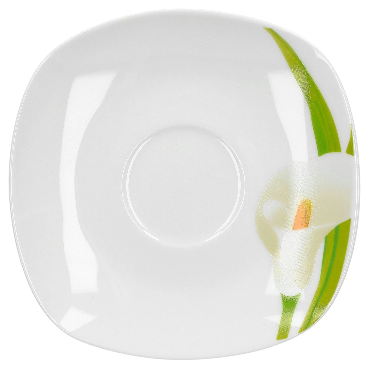 Kombiservice Calla 30-teilig Eckig Porzellan Für 6 Personen Weiß Mit Blumendekor 6 Kombiservice Calla 30-teilig Eckig Porzellan Für 6 Personen Weiß Mit Blumendekor – Bild 6