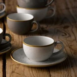 Stonecast Espresso-Untertasse Barley White ø11,8cm Weiß (12 Stück) Von CHEFGASTRO -Besteckladen 0349be8e 99e6 46a4 a40d bf14abfd2bd1