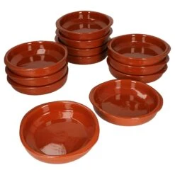 12er Set Cazuela Tonschale Mit Griffen 16 Cm - 99508