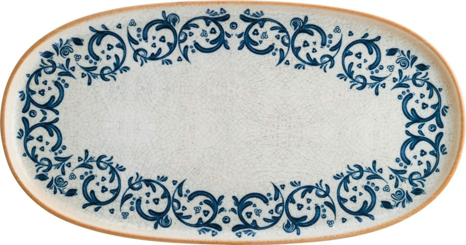 6x Servierplatten Speiseteller Porzellan Geschirr Oval Blau Weiß Schwarz Bonna Sepia Gourmet 34x19cm Kantenschutz 7 6x Servierplatten Speiseteller Porzellan Geschirr Oval Blau Weiß Schwarz Bonna Sepia Gourmet 34x19cm Kantenschutz – Bild 7