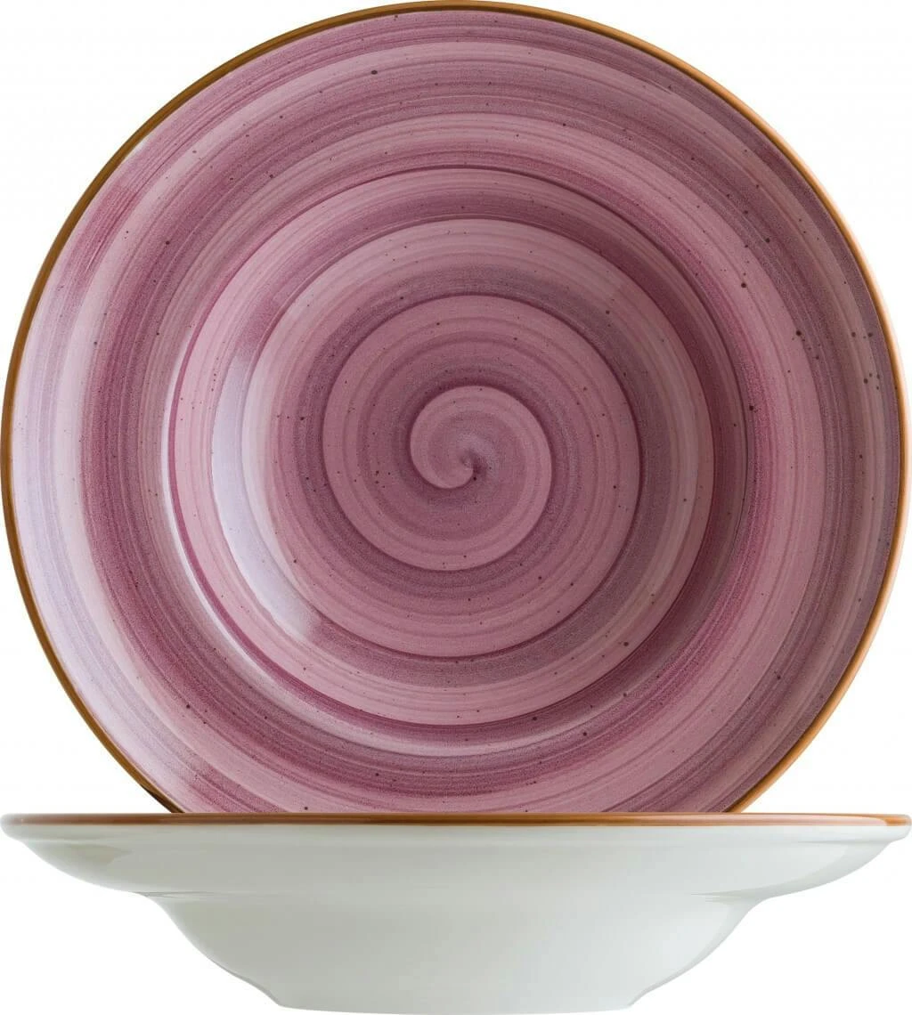 6x Pastateller Schale Geschirr Tief 22cm 85cl Lila Creme Beerenton Porzellan Bonna Aura Blackberry Vanta 2 6x Pastateller Schale Geschirr Tief 22cm 85cl Lila Creme Beerenton Porzellan Bonna Aura Blackberry Vanta – Bild 2