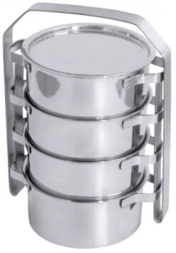 2x Contacto Marmeladen-/ Honig-Etagere, Eine Ebene, Edelstahl, Durchmesser Außen: 10 Cm, Gesamthöhe: 14 Cm -Besteckladen 0a0a2f95 b3c5 4650 b599 b892b510acb5 1