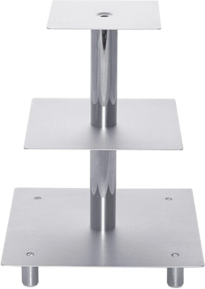 1 X SCHNEIDER Etagen-Tortenständer, 5-tlg, Silber, Quadratisch 5 -teilig / -floors 2 1 X SCHNEIDER Etagen-Tortenständer, 5-tlg, Silber, Quadratisch 5 -teilig / -floors – Bild 2