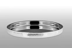 Tablett Rund, Gehämmert, Mittel Höhe 4,0 Cm Ø 46,0 Cm Aluminium Vernickelt -Besteckladen 0d27103b fd6d 4458 bcb8 68b5df58d945 4