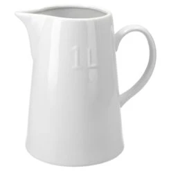 Milchkanne 1L Weiß Porzellan 18,5 X 9,5 Cm - 24304008