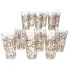 12er Set Latte Macchiato Glas 39cl Stapelbar Coffee Dekor
