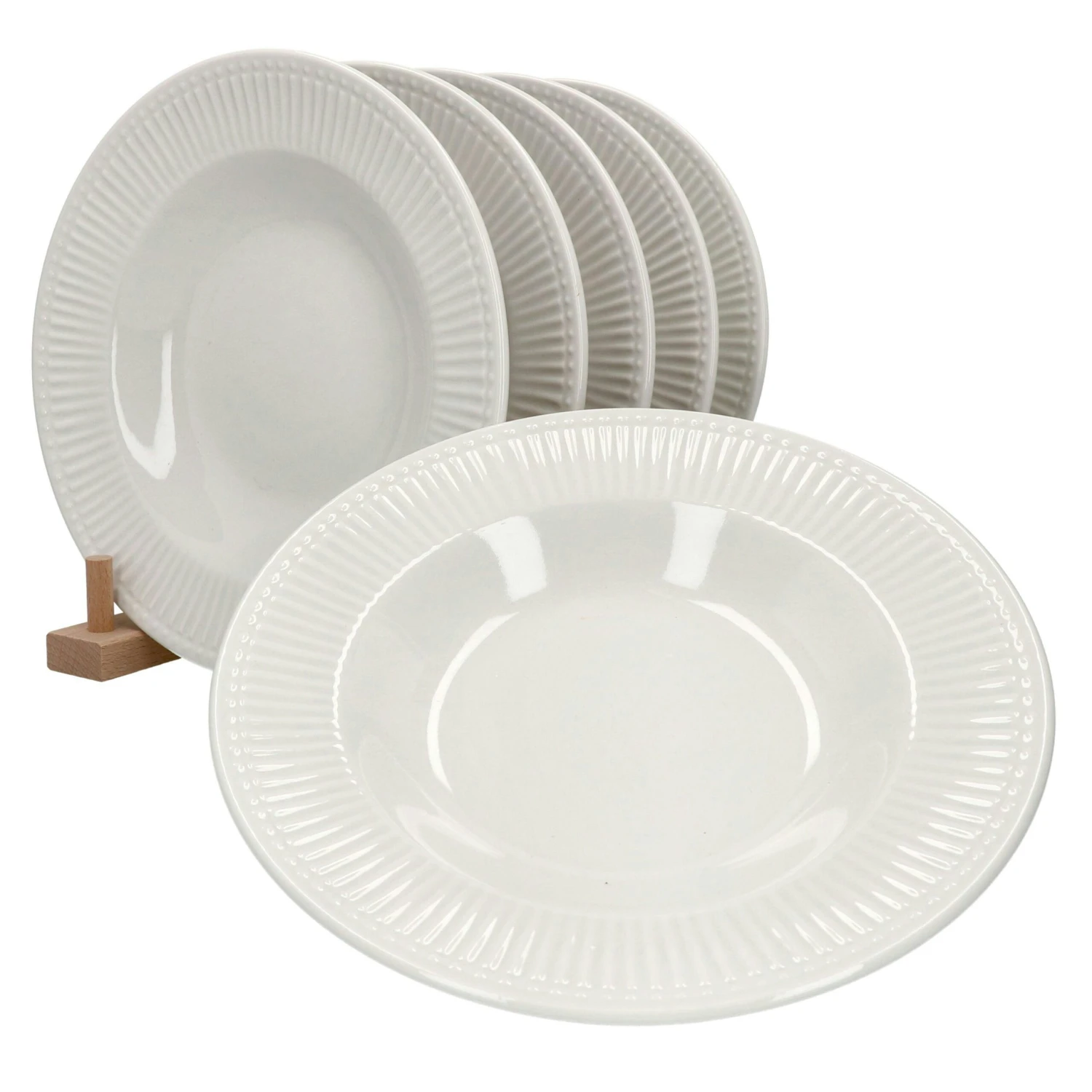 6er Set Suppenteller Celina 22cm Weiß - 7711200 1 6er Set Suppenteller Celina 22cm Weiß - 7711200