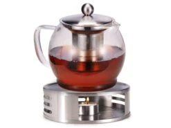 Bonvivre© Gusseisen Asiatisches Teeset 8-tlg Emailliert - Für 2 Personen | Teekanne (1,4 L), Teewärmer, Tassen, Untersetzer, Dosierlöffel, Siebeinsatz -Besteckladen 1df7385f 2289 491c 899f b304eaa929bf 2