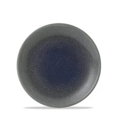 12 X Teller Flach Coup 16,5cm STONECAST AQUEOUS Fjord