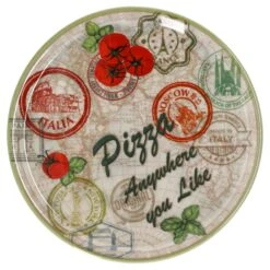 2er Set Pizzateller Charme Red + Charme Grün - Rom Rot + Moskau Grün - 33cm - 04018#ZCHAR + 04018#ZCHAV -Besteckladen 22904022 d00a 4686 be73 57f801cca1df