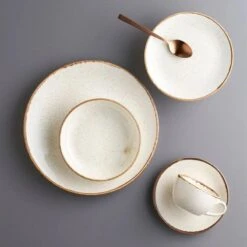 Untertasse Sand Elegant ø16cm Weiß (24 Stück) -Besteckladen 257335f7 54b3 41fd 8ded 222c58a69b3b