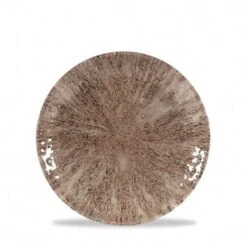 12 X Teller Flach Coup 16,5cm STONECAST Zircon Brown