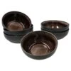 6er Set Schalen Samos Reactive Glaze Braun - 24327306