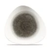 12 X Teller Flach Dreickig 26,5cm RAKU Quartz Black