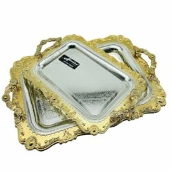 Almina 2-teiliges Teeservierteller Set Verschiedene Größen Silber AL-0962-2-S -Besteckladen 2d483ad4 6345 4070 b8e4 1ca9c0c5e694