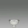 Schale Kelchform Silberglas H 14,5 Cm D 14,5 Cm