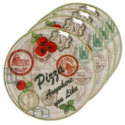 6er Set Pizzateller Charme Green - Moskau Grün - 33cm - 04018#ZCHAV -Besteckladen 35f30a61 00dd 451a a663 6ec6c0be2341 2