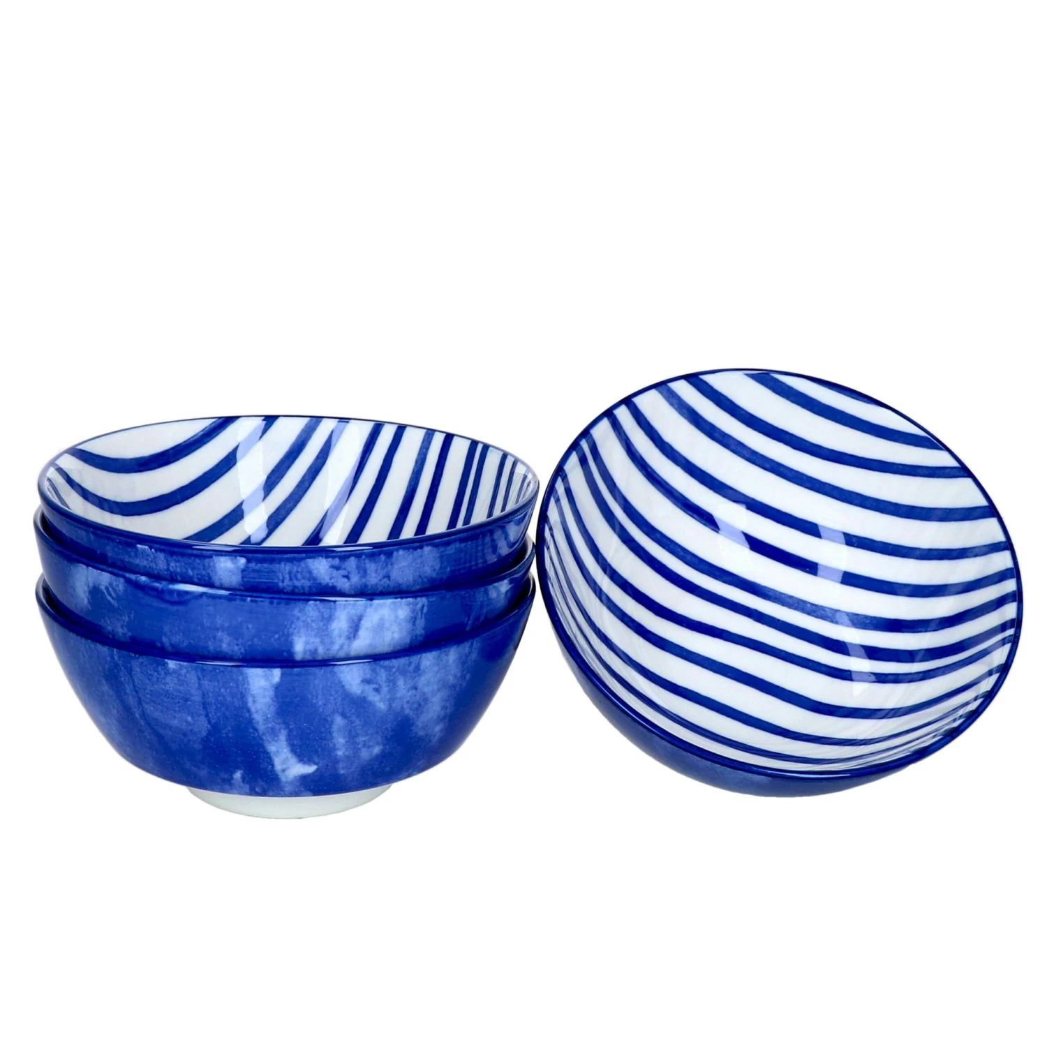 4er Set Schale Flach 8cm Streifen Seaside - Ritzenhoff 270273 3 4er Set Schale Flach 8cm Streifen Seaside - Ritzenhoff 270273 – Bild 3