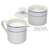 2tlg Set Basic Blue Snap Milchkännchen & Zuckerdose - 090475 090468