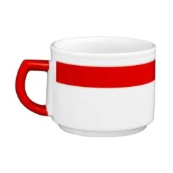 6 X Seltmann Obertasse 1 0,18 L, Form: Vitalis, Dekor: 34193 Rotes Band -Besteckladen 379e171b 03f0 49d6 abd5 9568e62eb343