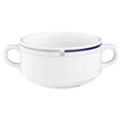 6 X Seltmann Obere Zur Suppentasse, Form: Imperial, Dekor: 21101 Nova