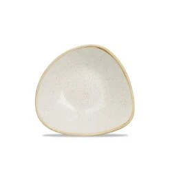 Stonecast Dreieckige Schüssel Barley White ø18,5cm Weiß (12 Stück) Von CHEFGASTRO