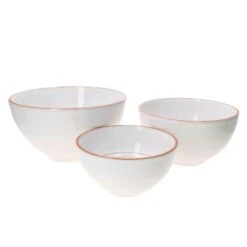 3er Set Ton Schale 17.5cm + 20,5cm + 24cm Weiß - 1830/17.5 + 1831/20.5 + 1832/24 -Besteckladen 3a7f5cf7 54d1 4ad1 829d d22302d9ca0d