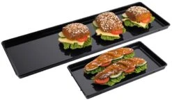 Contacto Auslageplatte, Schwarz 40 Cm, 20 Cm Breit -Besteckladen 3b2f2e44 d578 4450 be5f 4e5bf3bb29cb