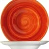 6x Pastateller Geschirr Tief 27cm 45cl Orange Creme Rund Porzellan Bonna Aura Terracotta Gourmet Kantenschutz
