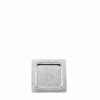 Tablett Quadratisch, Reiskorn, Ganz Klein Durchmesser 20,0 Cm Aluminium Vernickelt