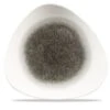 6 X Teller Flach Dreickig 31,1cm RAKU Quartz Black