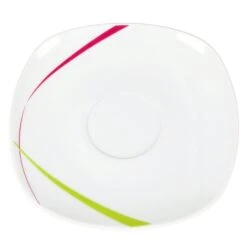 Kaffeeservice Fashion 18tlg. Leicht Eckig Porzellan Für 6 Personen Weiß Mit Liniendekor -Besteckladen 4766463a bede 4af1 934c 496f6bf96b04