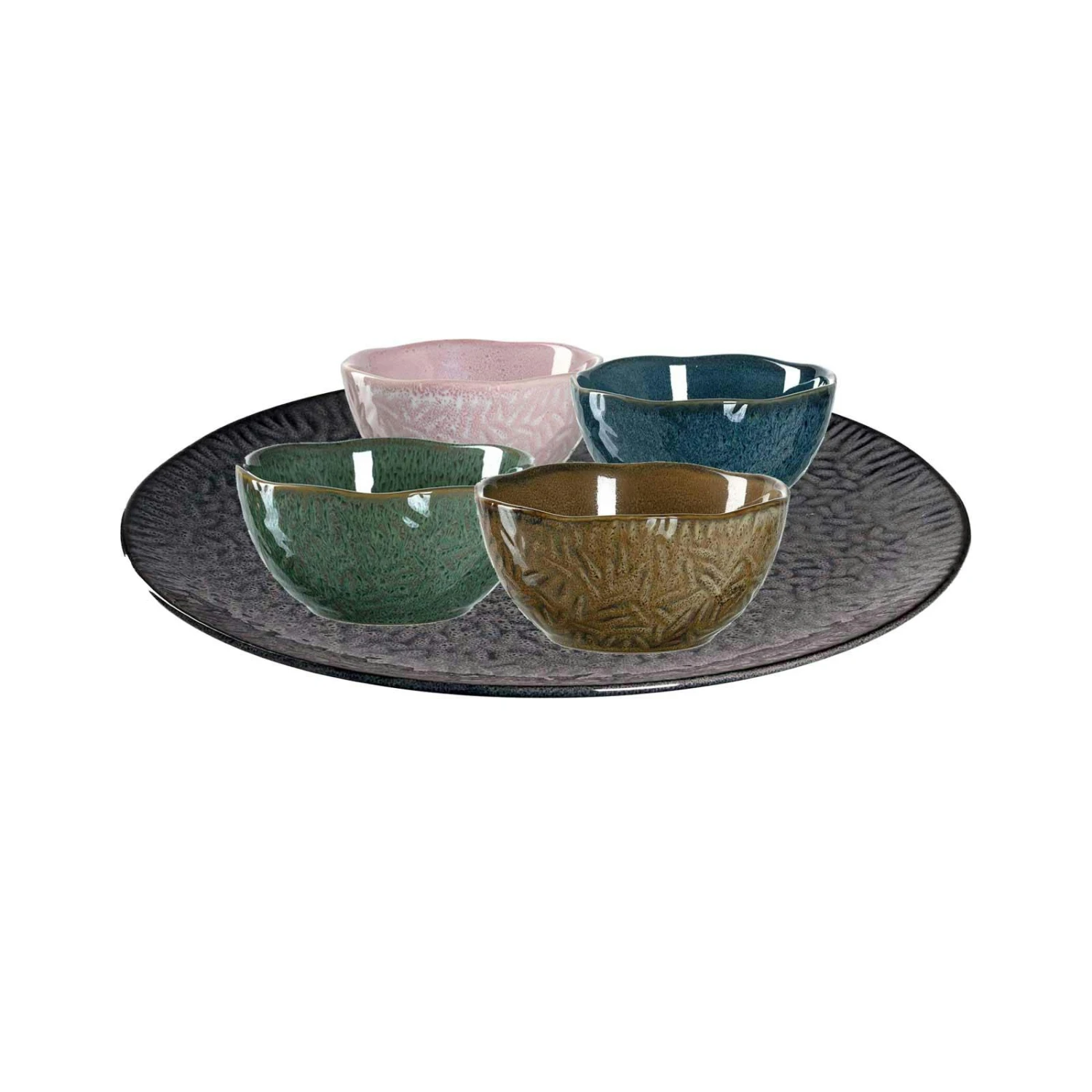 Leonardo MATERA Dipschalen Set Bunt Gemischt Anthrazit 5-teilig 1 Leonardo MATERA Dipschalen Set Bunt Gemischt Anthrazit 5-teilig