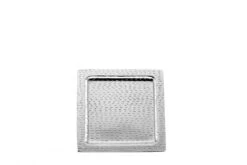 Tablett Quadratisch, Reiskorn, Ganz Klein Durchmesser 20,0 Cm Aluminium Vernickelt -Besteckladen 50f8254e 10e2 477b 991b 06f14670702d