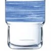 18x Stapelbecher 0,27 L Aus Gehärtetem Glas Form BRUSH LOG Blue / Blau Von Arcoroc
