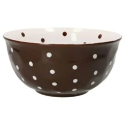 7tlg Set 6x Müslischale + Salatschüsel 24cm Braun Weiß Gepunktet 10 7tlg Set 6x Müslischale + Salatschüsel 24cm Braun Weiß Gepunktet -Besteckladen 5642b8e6 954c 4253 ac40 978d5fabeaa8 1