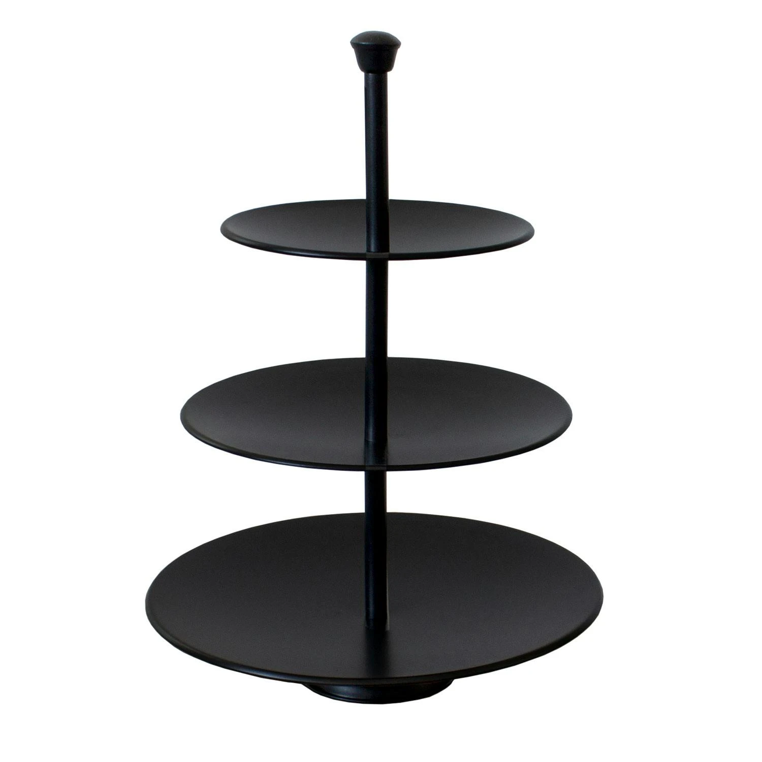 Etagere 3 Ebenen Ø25/20,5/16,5xH36,5cm Metall Schwarz 7 Etagere 3 Ebenen Ø25/20,5/16,5xH36,5cm Metall Schwarz – Bild 7