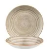 6x Pastateller Geschirr Tief 20cm 50cl Beige Creme Hellbraun Rund Porzellan Bonna Aura Terrain Gourmet Kantenschutz
