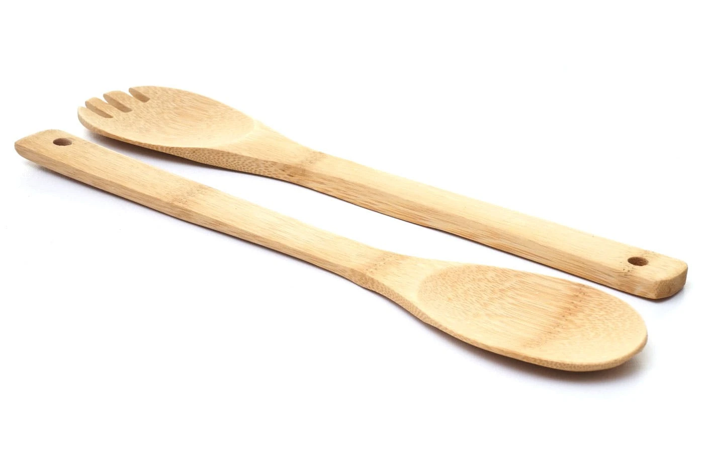 3er Set Schüssel + Salatbesteck HWC-B98, Servierschüssel Dekoschale Stapelbar Servierbesteck Küchenzubehör, Bambus 4 3er Set Schüssel + Salatbesteck HWC-B98, Servierschüssel Dekoschale Stapelbar Servierbesteck Küchenzubehör, Bambus – Bild 4