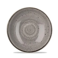 Stonecast Tiefer Teller Peppercon Grey ø24,8cm Grau (12 Stück) Von CHEFGASTRO