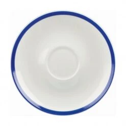 24 X Kaffee Untertasse 16cm RETRO BLUE