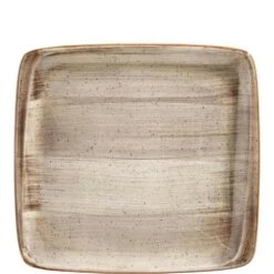 2x Servierplatten Speiseteller Porzellan Geschirr Rechteckig Weiß Creme Braun Bonna Grain Moove 32x30cm Kantenschutz Vintage Retro -Besteckladen 64310052 d444 41fd 9fa3 3230d1d685a4