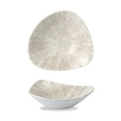 12 X Schale Dreieckig 23,5cm STONE Agate Grey