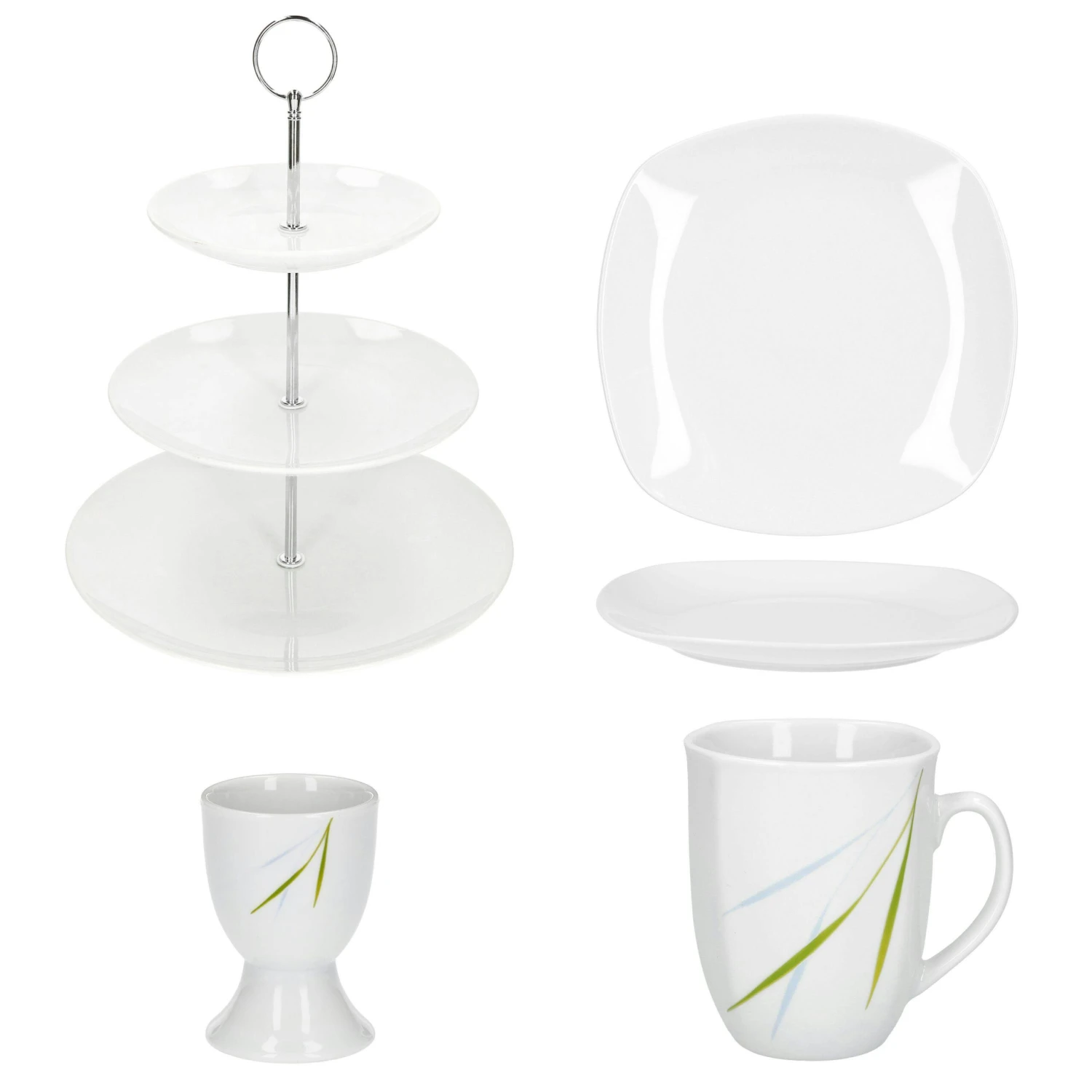 7tlg. Etageren Frühstück Lilli Aviva - 1x 24302284, 2x Eierbecher Aviva, 2x Becher Aviva & 2x Kuchenteller Lilli 6 7tlg. Etageren Frühstück Lilli Aviva - 1x 24302284, 2x Eierbecher Aviva, 2x Becher Aviva & 2x Kuchenteller Lilli – Bild 6