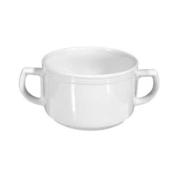 6 X Seltmann Obere Zur Suppentasse 0,35 L, Form: Vitalis, Dekor: 34688 Rote Lanzen