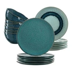 Leonardo MATERA Geschirr Tafelservice Blau 10-teilig -Besteckladen 74da541e 99f5 4353 983c 8fcd0f982736