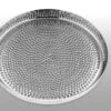 Tablett Rund, Gehämmert Edelstahl D: 39,0cm, H: 4,0cm